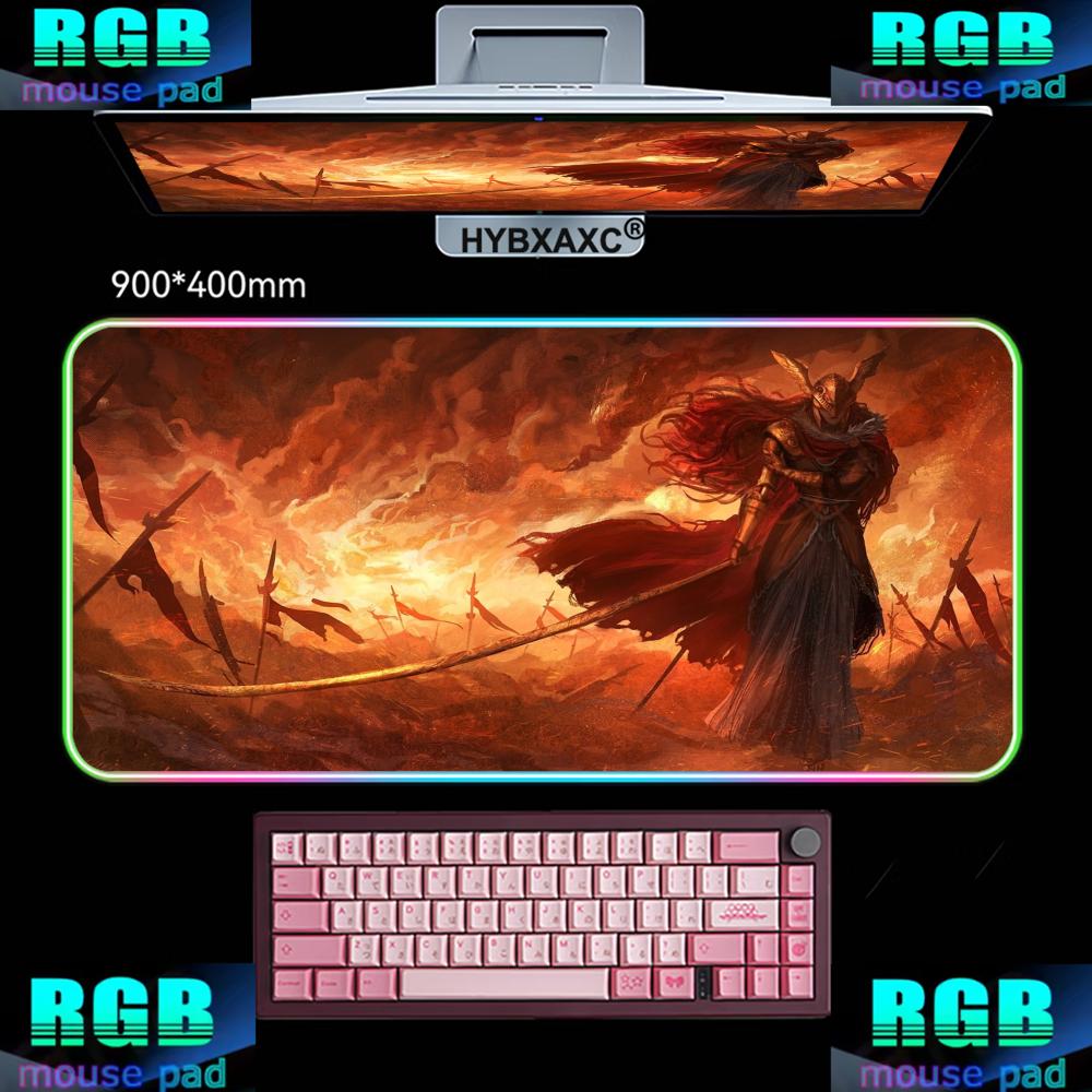 Mouse Pad Extended Rgb - Gaming Mouse Pad RGB Deskmat Anime