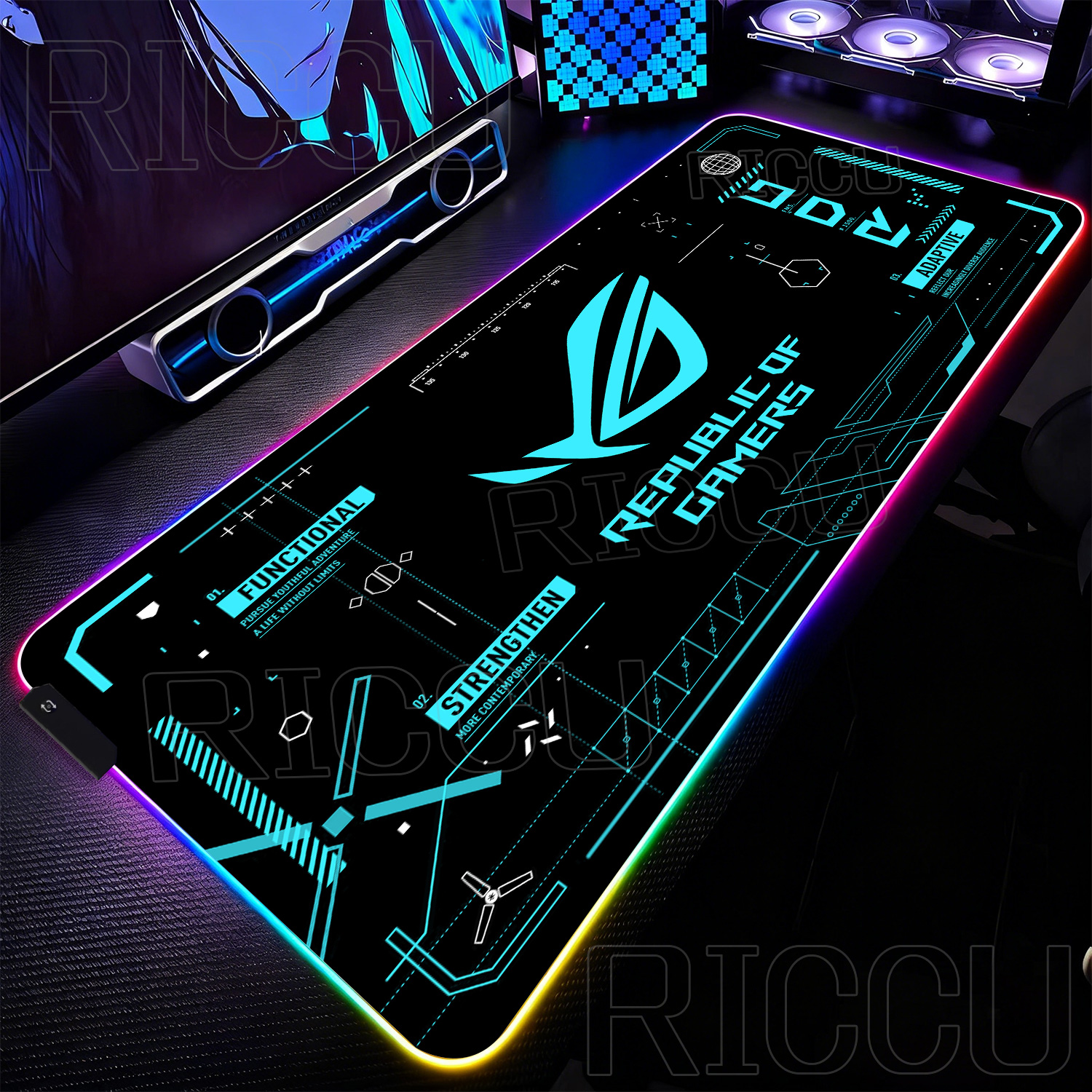 Mouse Pad Extended Rgb - RGB XXL HD Printing Gaming Mats