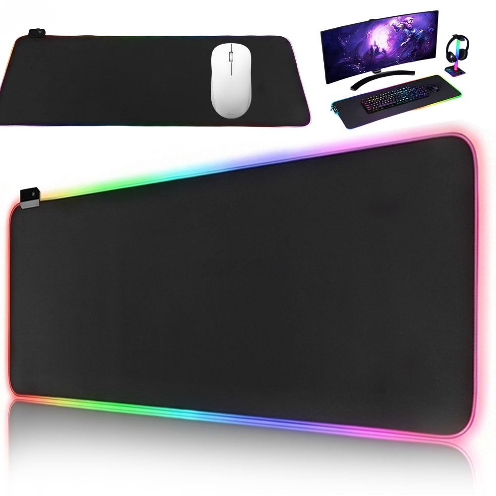 Mouse Pad Extended Rgb - 1pc Waterproof & Anti-Fray RGB LED
