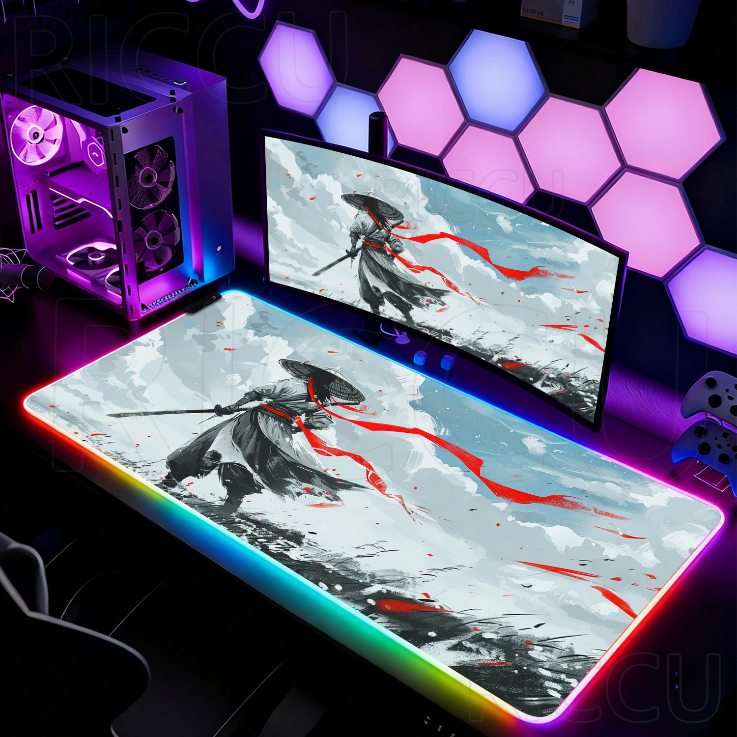 RGB Japan Samurai Warrior rang - Mouse Pad Extended Rgb recensione e prezzo