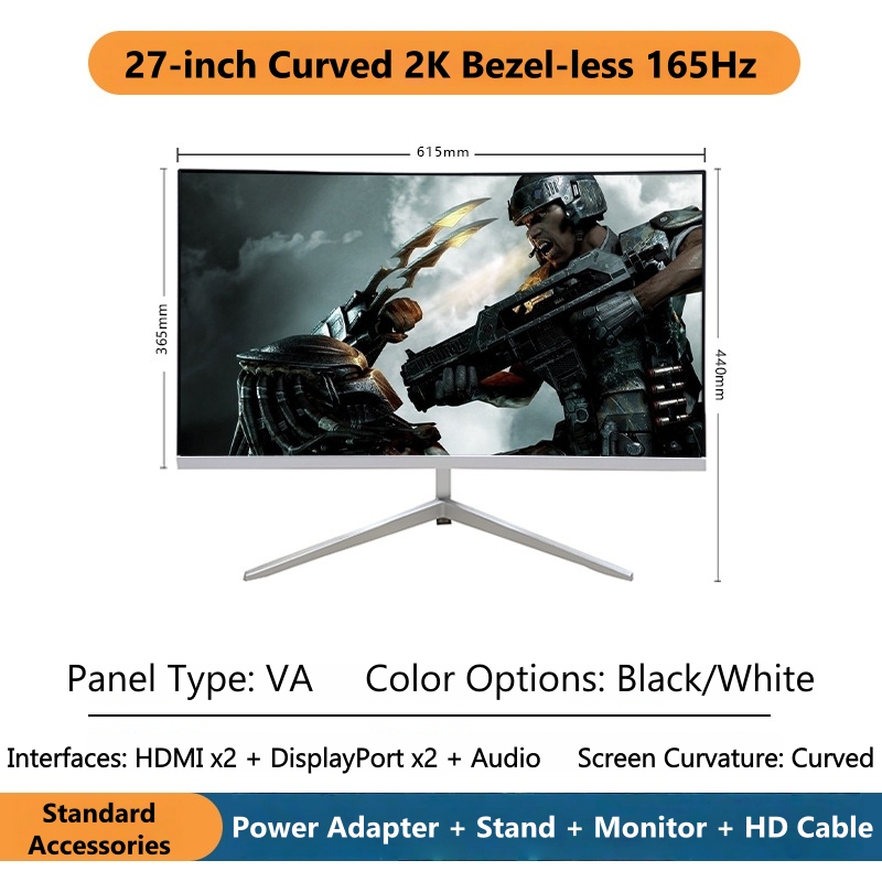 27 Inch 2K Curved Gaming Monit - Gaming X Esports recensione e prezzo