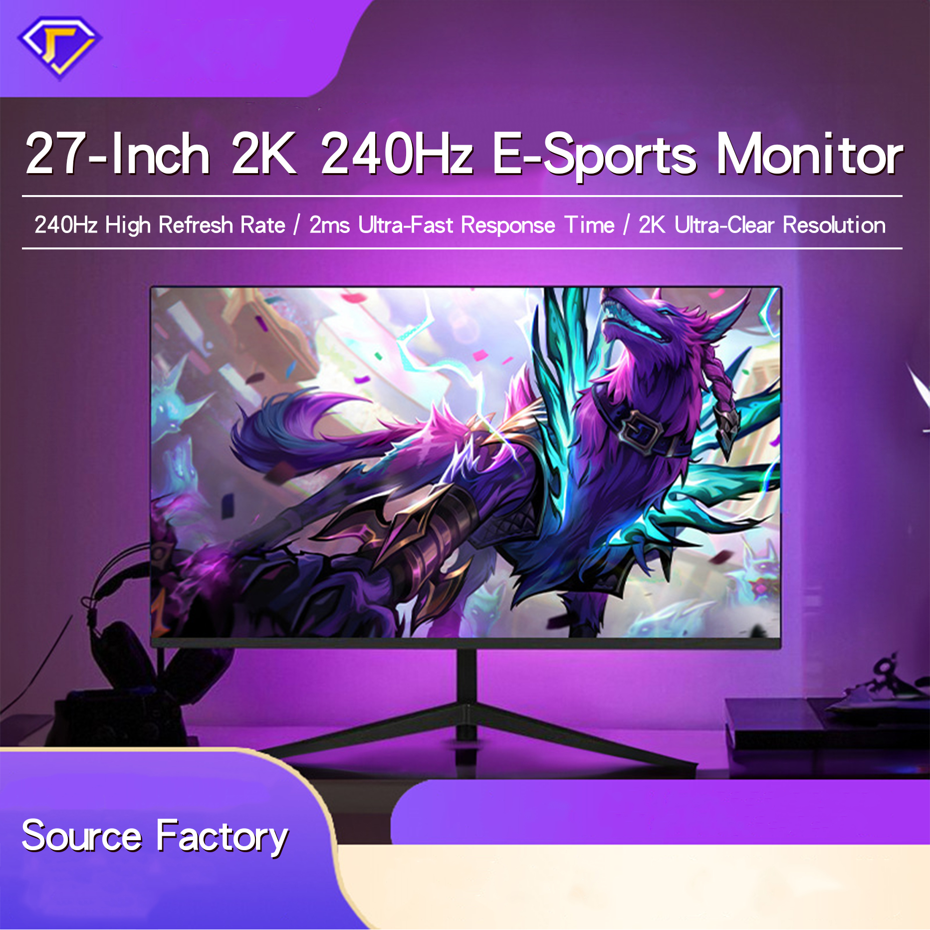 27 Inch 2K Curved Gaming Monit - Gaming X Esports recensione e prezzo