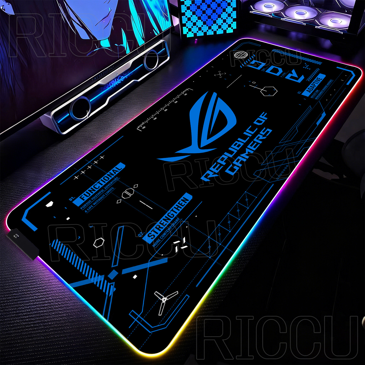RGB XXL HD Printing Gaming Mat - Mouse Pad Extended Rgb recensione e prezzo