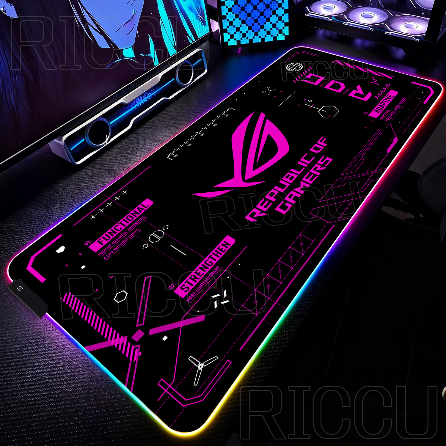 RGB XXL HD Printing Gaming Mat - Mouse Pad Extended Rgb recensione e prezzo