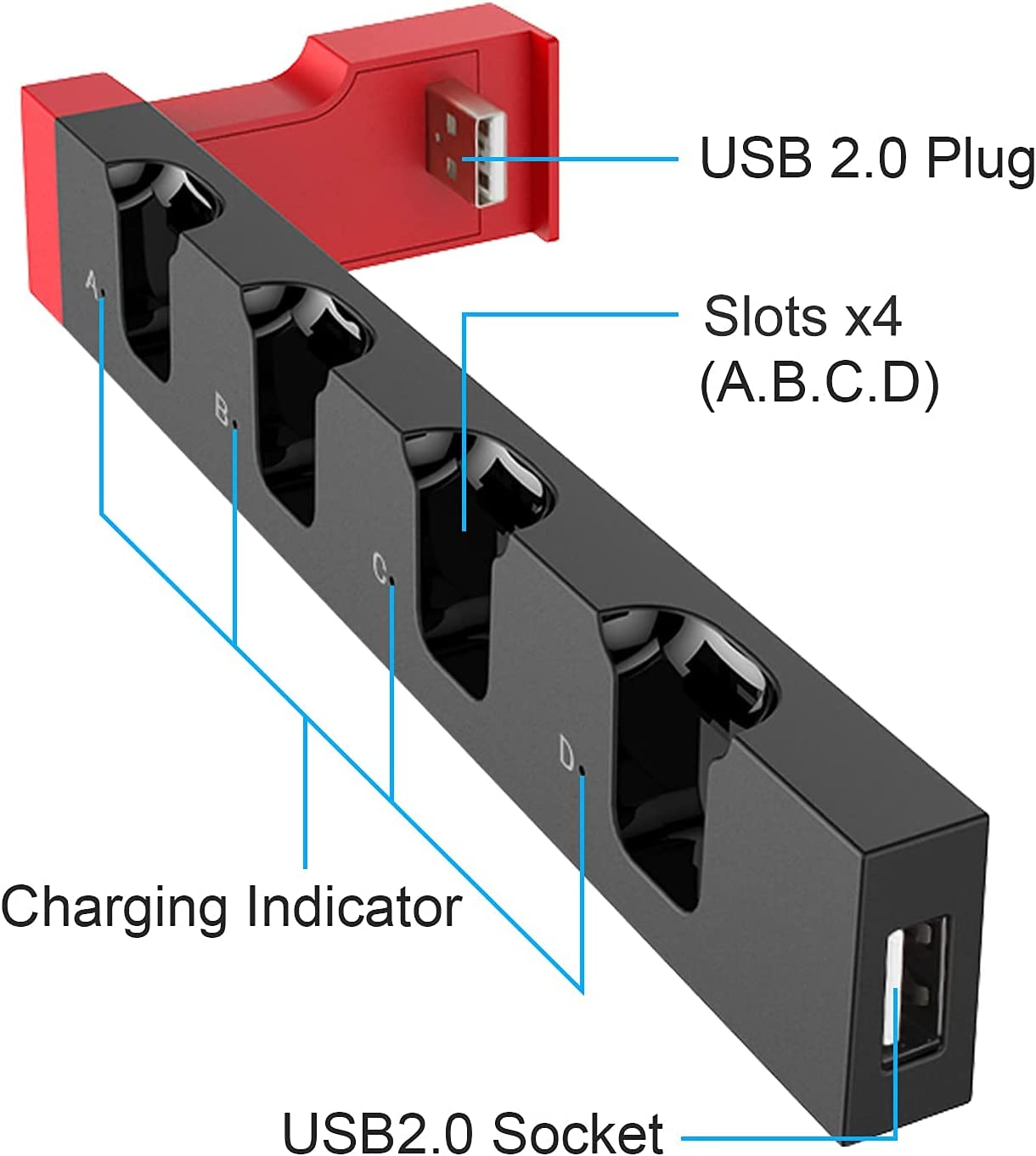 for Nintendo Switch Joy Con Co - Controller Charging Stand recensione e prezzo