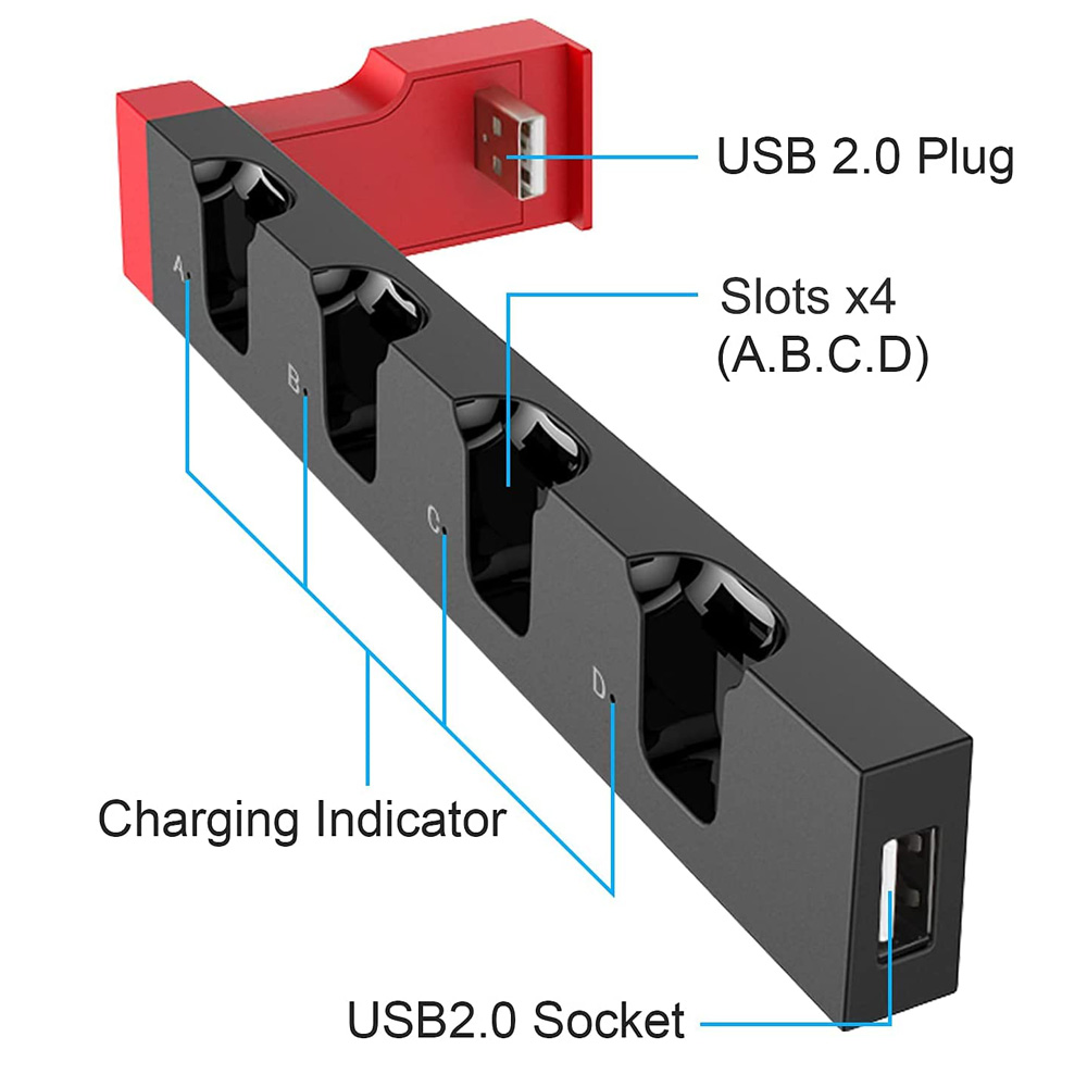 for Nintendo Switch Joy Con Co - Controller Charging Stand recensione e prezzo
