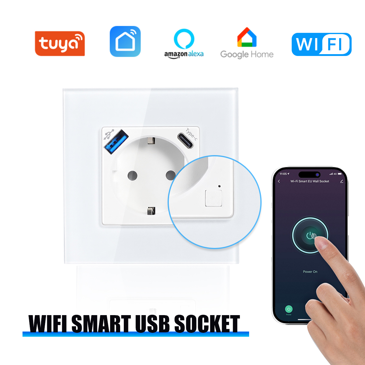 GEYA Wifi EU Socket With 20W T - Controller Charging Stand recensione e prezzo
