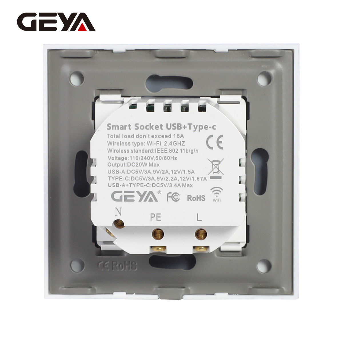 GEYA Wifi EU Socket With 20W T - Controller Charging Stand recensione e prezzo